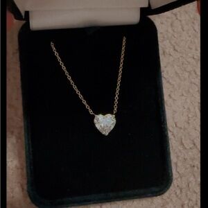 Gold Heart Pendant Necklace